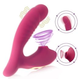 Vagina Zuigen Vibrator 10 Speed Vibrerende Orale Seks Zuig Clitoris Stimulatie Vrouwelijke Masturbatie Erotische Speeltjes Voor Volwassen 240130