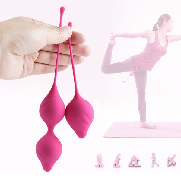 Vagin serrer la boule de Kegel en Silicone Ben Wa exercices féminins Massage Vaginal intelligent Geisha jouets sexy pour adultes pour les femmes