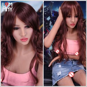 Lommny 168cm sex doll levensechte liefde japanse vagina echte kut volwassen kleine borst