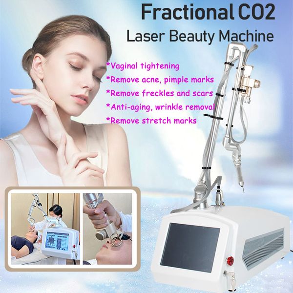 Machine laser Co2 Tube RF en métal pour éliminer les cicatrices d'acné Vergetures Laser CO2 fractionné Serrage vaginal Machine d'élimination de la pigmentation