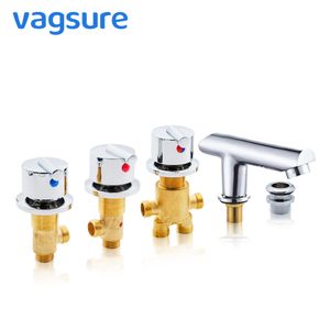 Hot and Cold Water Copper Massage Bathtub Faucet Bathroom Shower Cabin Faucet Mixer Shower Room Mixing Valve Tap