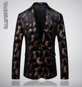 Vaguette Leopard Match imprimé Blazer Hombre Blazer Animal Print Mens Mens Jackets Fashion for Men Stage Wear Coats9149916