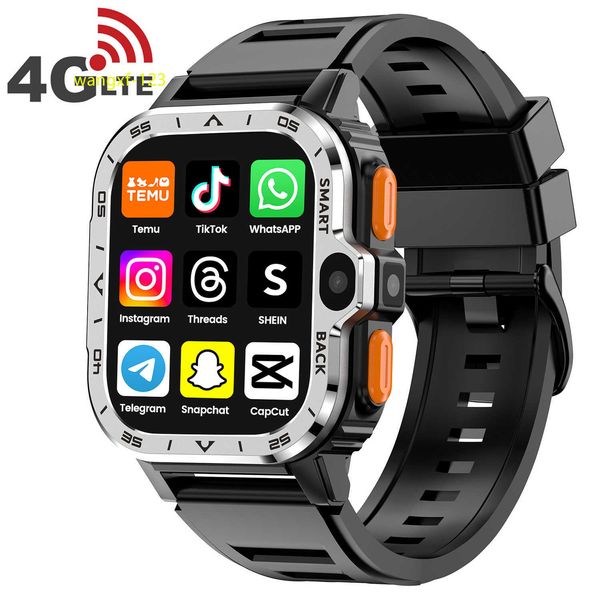 Valdus Android 4G SIM Téléphone mobile Smartwatch S8 Ultra S9 GPS WiFi Dual Video Camera Men Fashion Hombre PGD Smart Watch