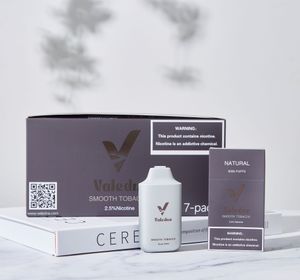 Valedna natuurlijk tabaksextract eliquid Wegwerppod 2,5% gladde tabaksmaak Amerikaans magazijn