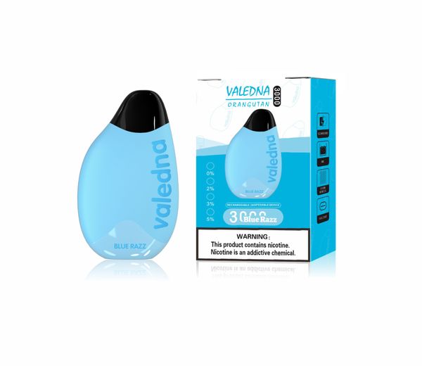 Valedna vapes jetables 3000 P VAPRES POD 2% 6 ML POD Dispositif 450mAh ECIG rechargeable 3K