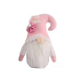 Valentine Day Party Bloem Faceloze Gnomes Handgemaakte Pluche Gnome Pop voor Thuis Office Shop Tabletop Decor Kinderen Speelgoed T2I53182