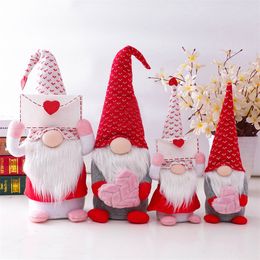 Valentine Day Rudolph Liefhebbers Faceless Dwerg Toys Wedding Anniversary Days Gnomes Home Decoraties