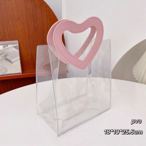 Sac cadeau de la Saint-Valentin PVC PVC Fleur Fleur Sac de rangement Sac de rangement transparent Sac cadeau en plastique ANNIVERSAIRE