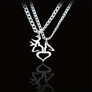 Valentijnsdag Gift Elk Love Splice paar ketting Japan en Koreaanse stijl