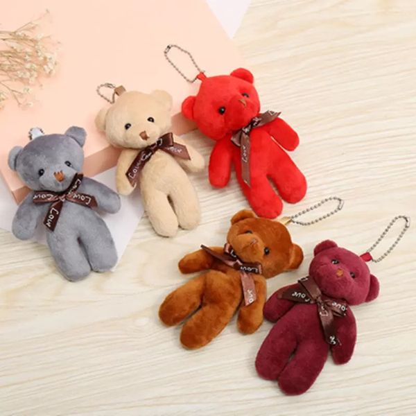 Poupée ours en peluche, cadeaux de la saint-valentin, animaux en peluche, petit sac, pendentif, décoration de Bouquet, poupées en peluche