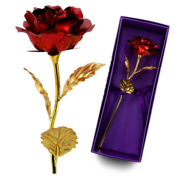 Rose artificielle pour toujours, cadeaux uniques personnalisés pour la saint-valentin