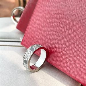 Valentijnsdag vergulde zilveren ring diamanten party herenringen B408340 wo punk elegante iced out schroef roségoud kleur sieraden verlovingsringen liefde ZB019 B4