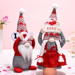 Valentine's Party Supplies Day Plush Gnomes Decorationes Mr Mrs Handmade Scandinavian Tomte Home Tiered Tiered Tray Ornamenten 1205 S