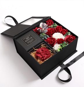 Valentine parfumée savon artificiel rose baignable ange rose rose box de mariage anniversaire petite amie petite amie romantique Pétales parfumées fleurs C3406280