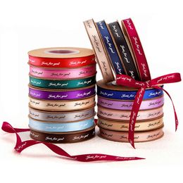 Valentines Bouquet Ribbon Rolls Wedding Verjaardag Geschenk Paklint Festival Bake Cake Riband Kerstfeest Huisdecoratie Th1375