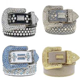 Valentijnsdaggordels voor vrouwen Designer Belt Men brede taillebands Vintage zilveren kleur Buckle Diamond Cinture Kid Rhinestone Luxe High Fashion Man Belt