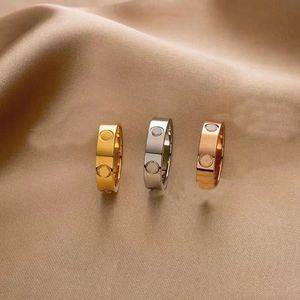 Valentijnsdag liefde ring mannen ringen luxe sieraden paar mode heren dames klassieke brief verjaardag vintage zilveren kleur niet allergisch ontwerper ring