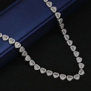 Colliers cadeaux de saint valentin, bijoux plaqués or, argent, luxe, zircone cubique, collier tendance en forme de cœur pour femmes