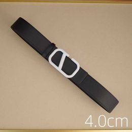 Cinturón de diseñador negro Cinturón de cuero con hebilla en V grande de lujo Venta al por mayor Cintura Lusso Uomo Cinturones con letras de moda para mujer y hombre