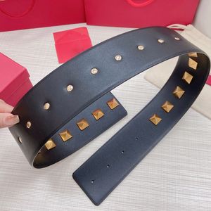 VALENTlNO GROTE leren riem 7CM ontwerper voor man dames riem 5A officiële replica aangepaste lengte T0P kalfsleer retro Europees formaat cadeau voor vriendin klassieke stijl 001