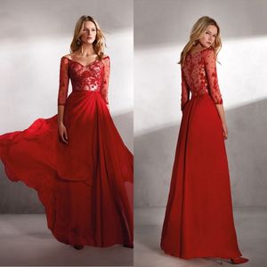 Valerio Luna 2019 Robes De Bal Hors Épaule Dentelle Appliques Robes De Soirée En Mousseline De Soie Sur Mesure Longueur De Plancher Une Ligne Robe Occasion Spéciale