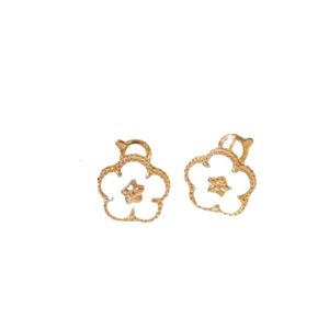 Van-Clef Arpes Oorbellen Designer Dames Originele Kwaliteit Charm Oorbellen Gouden Pruimenbloesem Vrouwelijke Vergulde 18K Rose Gouden Oor