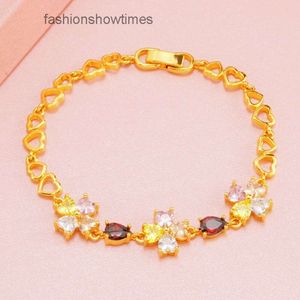 Luxe ontwerper Van Clover Bracelet Fashion Gold Clover Women Bracelet High Faux Crystal Bracelet Gift