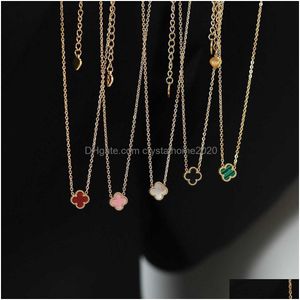 Van Clover – collier de styliste, pendentif à quatre feuilles, lumière sicilienne, luxe, Double face, herbe, or, petit, Simple, Mini collier porte-bonheur