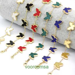Ван дизайнерский женский браслет-браслет модные унисекс браслеты с подвесками клевер двусторонний браслет бабочка персик сердце мода жить с коробкой