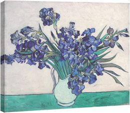 Van Gogh Famous Floral Oil Paintings Reproduction Modern Emballe Giclee Toilee imprimés Blue Flowers Pictures sur toile Art mural pour le salon Décorations de la chambre à coucher