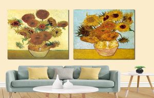 Van Gogh Golden Affiche Impression en vase floral Pictures murales peintures Art mural pour le salon DÉCOR HOME (sans cadre) 7318020