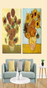Van Gogh – affiche dorée imprimée, Vase à fleurs, images d'art murales, peinture murale pour décoration de salon et de maison (sans cadre) 9950110