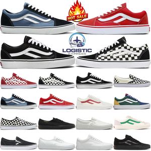 van chaussures de course old skool toile chaussure de sport hommes femmes og designers skateboard noir slip sur blanc bleu rouge plate-forme baskets hommes baskets de sport