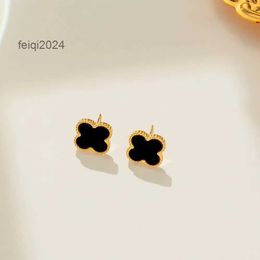 Van Stud Boucles d'oreilles Cleef Clover Boucle d'oreille Designers Vanly Cloverly Clover Bijoux Vintage 4Four Leaf Clover Stud Boucles d'oreilles Retour MotherofPearl Argent Mode 18K Or P