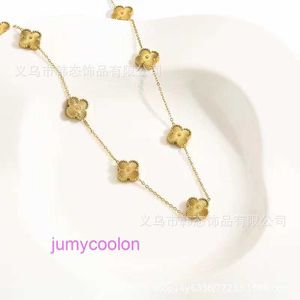 Vanccllfe Designer Bijoux Collier de luxe Collier Incolor-end Niche cinq fleurs Collier de trèfle de trèfle à quatre feuilles