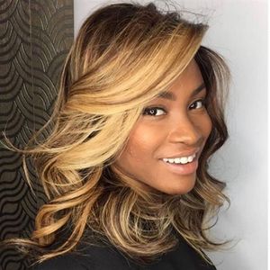 Vancehair Highlights # 4 # 27 13x4 Perruques avant en dentelle avec des cheveux de bébé Pré-cueillette de la cheveux naturelle pour femmes287