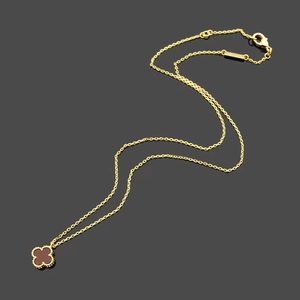 Vanclef kettingontwerper hanger luxe ketting dames mode bloem hanger ketting 18k gouden designer ketting sieraden 142