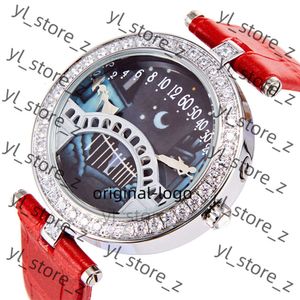 VANCLEF WRIST Watch Live Broadcast Popular Lover's Bridge Watch Diamond Inlaid Quartz Belt Woar's Watch Poetic Vanclef Lover's Bridge Fashion Watch CD65