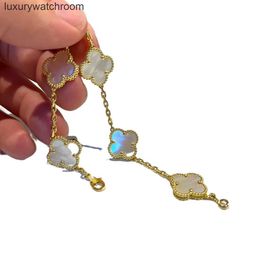 Bracelets de bijoux haut de gamme Vancleff pour femmes TRENDY V COLOR GOLDEN CINQ BRACELET DE FLOW