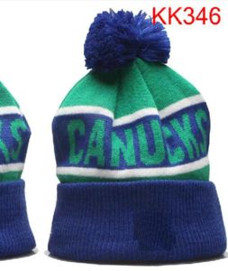 Vancouver Beanie North American Hockey Ball Team Side Patch Winter Winter Wool Sport Sath Skull Caps A0