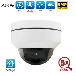 Caméra IP POE Ultra HD anti-vandalisme 4K 8MP 5MP 4MP, Zoom optique 5X, Surveillance étanche en métal pour l'extérieur, XMEYE