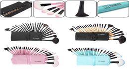 Vander Pro 24pcs Colors Makeup Brushes Set Travel Facial Beauty Beauty Cosmetics Kits Fidadow Powder Soft Makeup Pincel Maquiagem Bag1587465