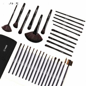 Ensemble de pinceaux de maquillage vander Profial parfait pour le mélange de poudre pour le visage Foundationi Blush Brzer Eyeliner sourcils avec étui F04P #