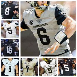 Vanderbilt Commodores Football Jersey NCAA College Custom Hommes Femmes Jeunes 21 Keyon Brooks 32 Sarah Fuller 48 Andre Mintze 74 Chris Williams 2 Deuce Wallace