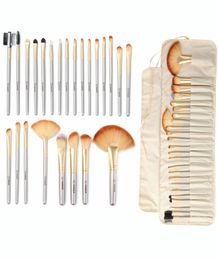 Vanderlife Pro Juego de brochas de maquillaje, 24 unidades, Pinsel, base cosmética, polvo, colorete, delineador de ojos, brochas para mezclar wBag1523522