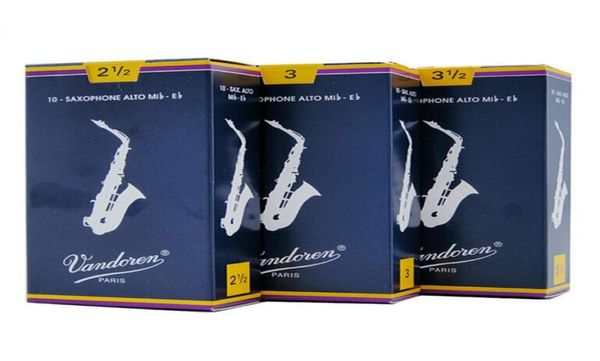 Cañas tradicionales francesas de la marca Vandoren para saxofón Alto Eb accesorios para instrumentos Cañas 25 3 caja de 106729607