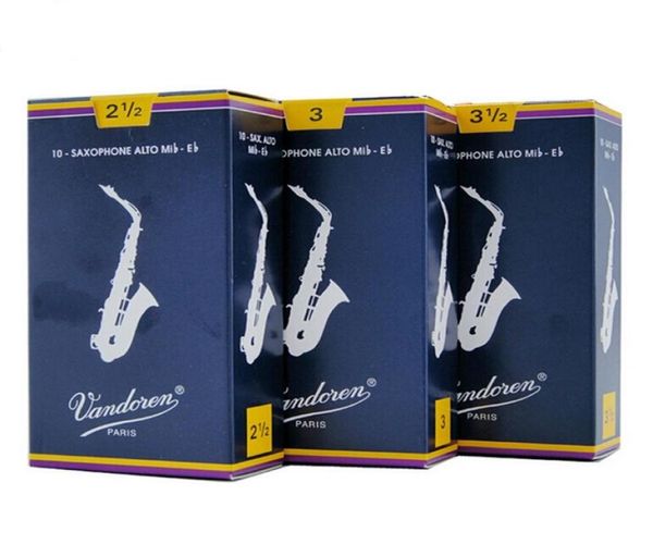 Vandoren Brand France Reeds tradicional para accesorios de instrumentos de saxofón Alto EB Caja 25 3 Caja de 109553074