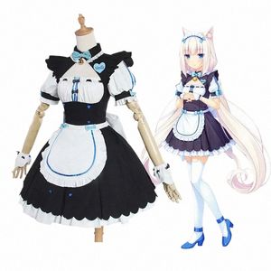 Vanille NEKOPARA Cosplay Vanille Chocolat Maid Dr Costume OVA Maid Uniforme Chat Neko Fille Costume Ensemble Complet pour Femmes 29gZ #