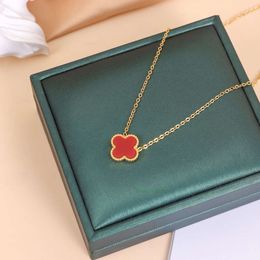 vans clover necklace Conjunto de joyería de diseño, collar, pulsera, arete, oro y plata, madreperla, flor verde, cadena de eslabones con caja