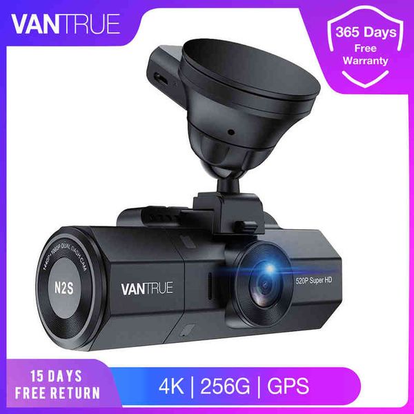 Vantrue Car Dvr Dash Cam K Gps Ultra Hd Grabadora de conducción P Car Dash Camera Detección de modo de estacionamiento Dashcam Gripper J220601